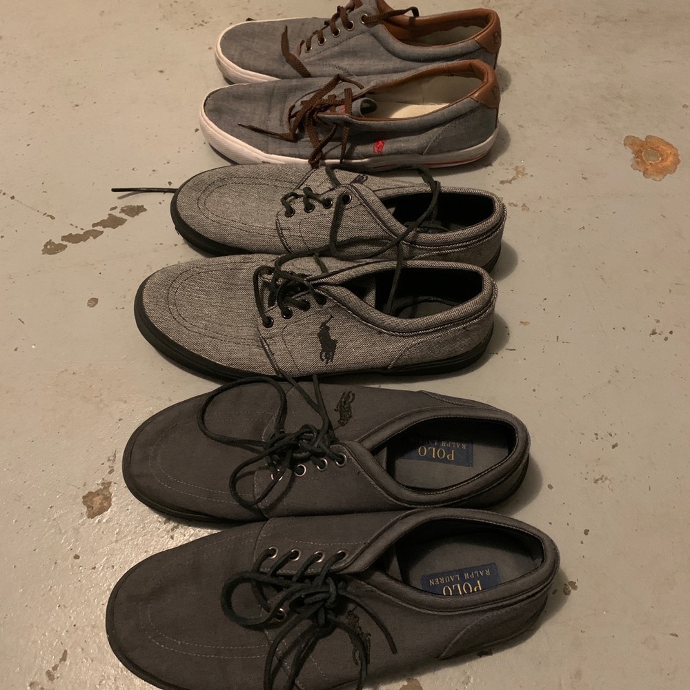 Lot of 3 pair Polo mens casual shoes
